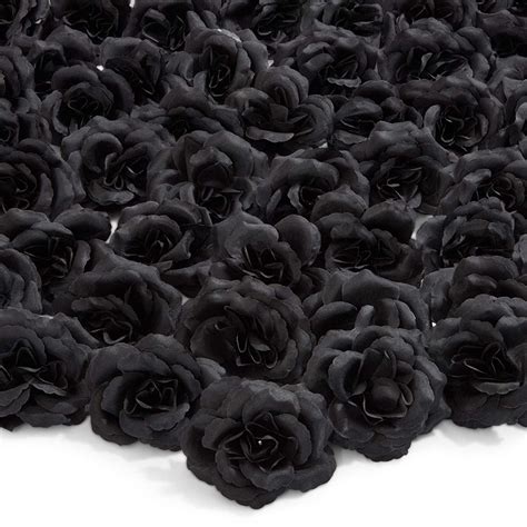 small black artificial flowers